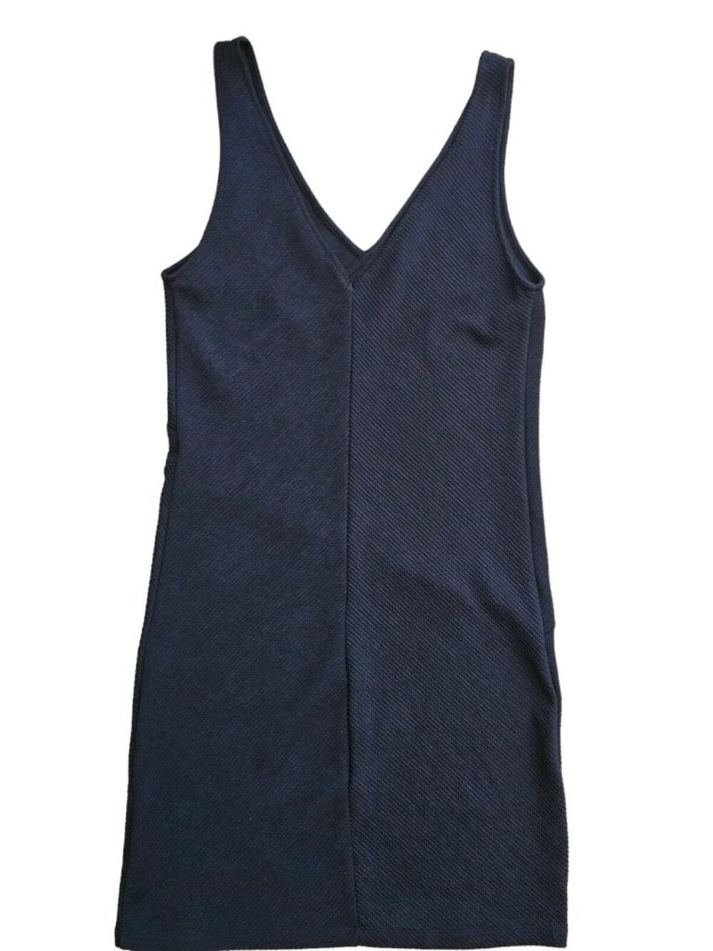 Therapy Textured Sleeveless V-Neck Bodycon Midi Dress Size XL Black - Picture 3 of 5